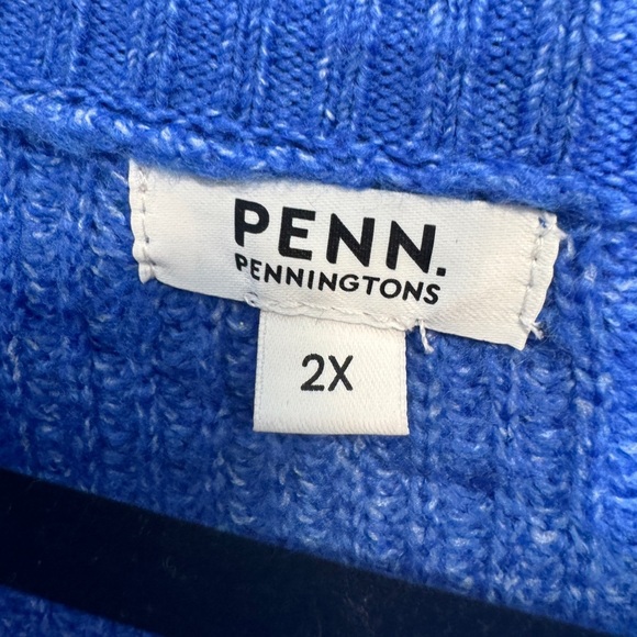 PENN Pennington’s Half-Zip Knit Sweater Blue - Picture 5 of 10